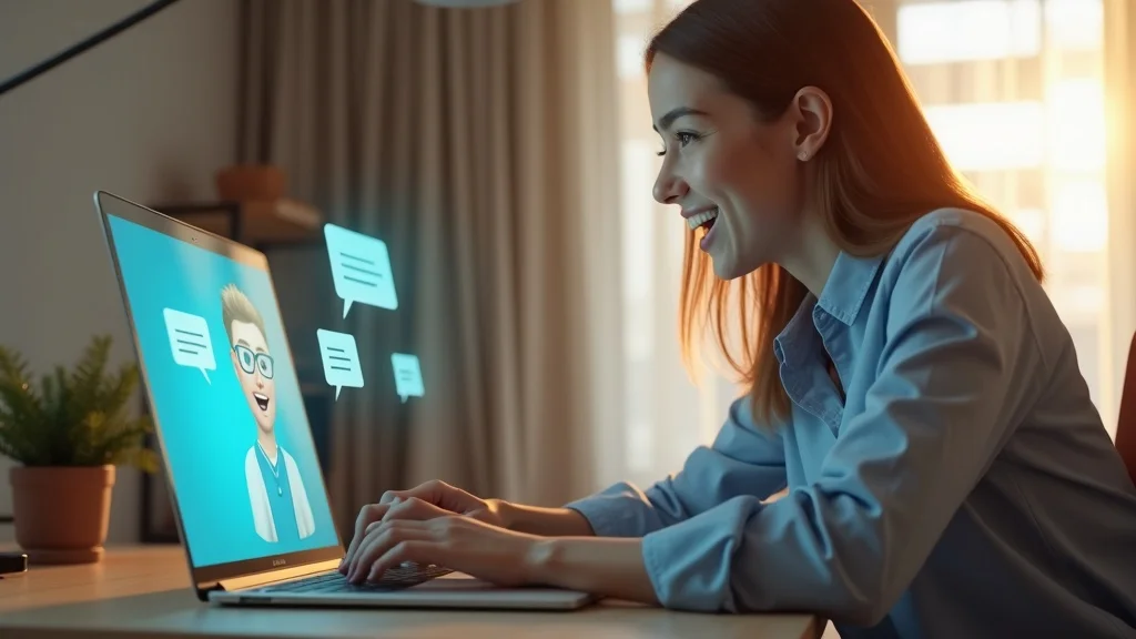 Customer receiving instant AI chatbot response for lead generation and job booking