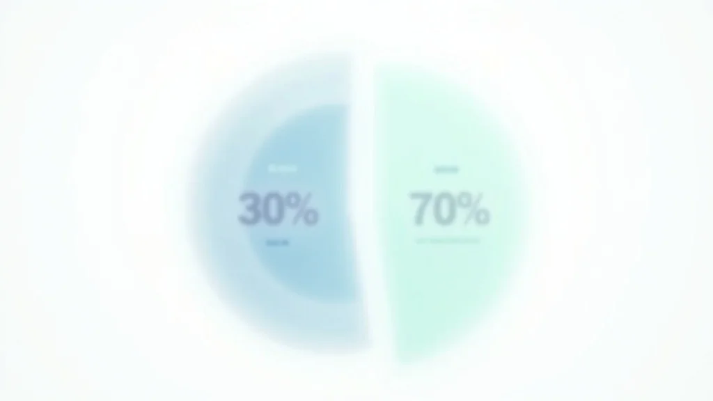 Pie chart illustrating AI automating 30% of tasks in the sales process with the remaining 70% requiring human effort, photorealistic and clear